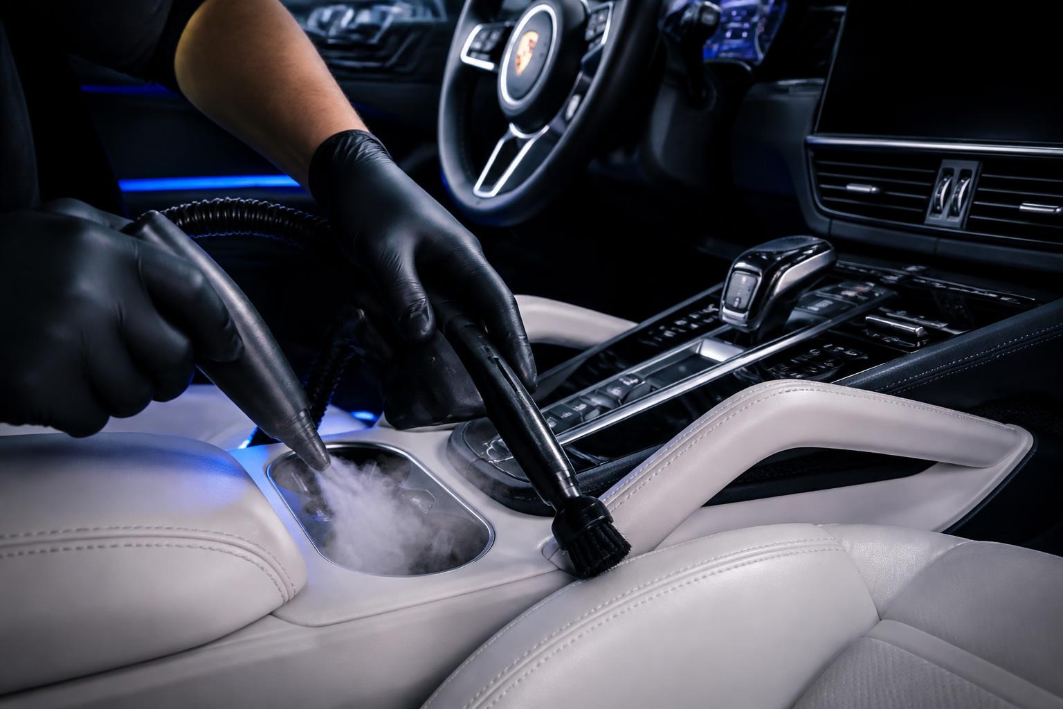 Full Interior Detail performed on a luxury vehicle