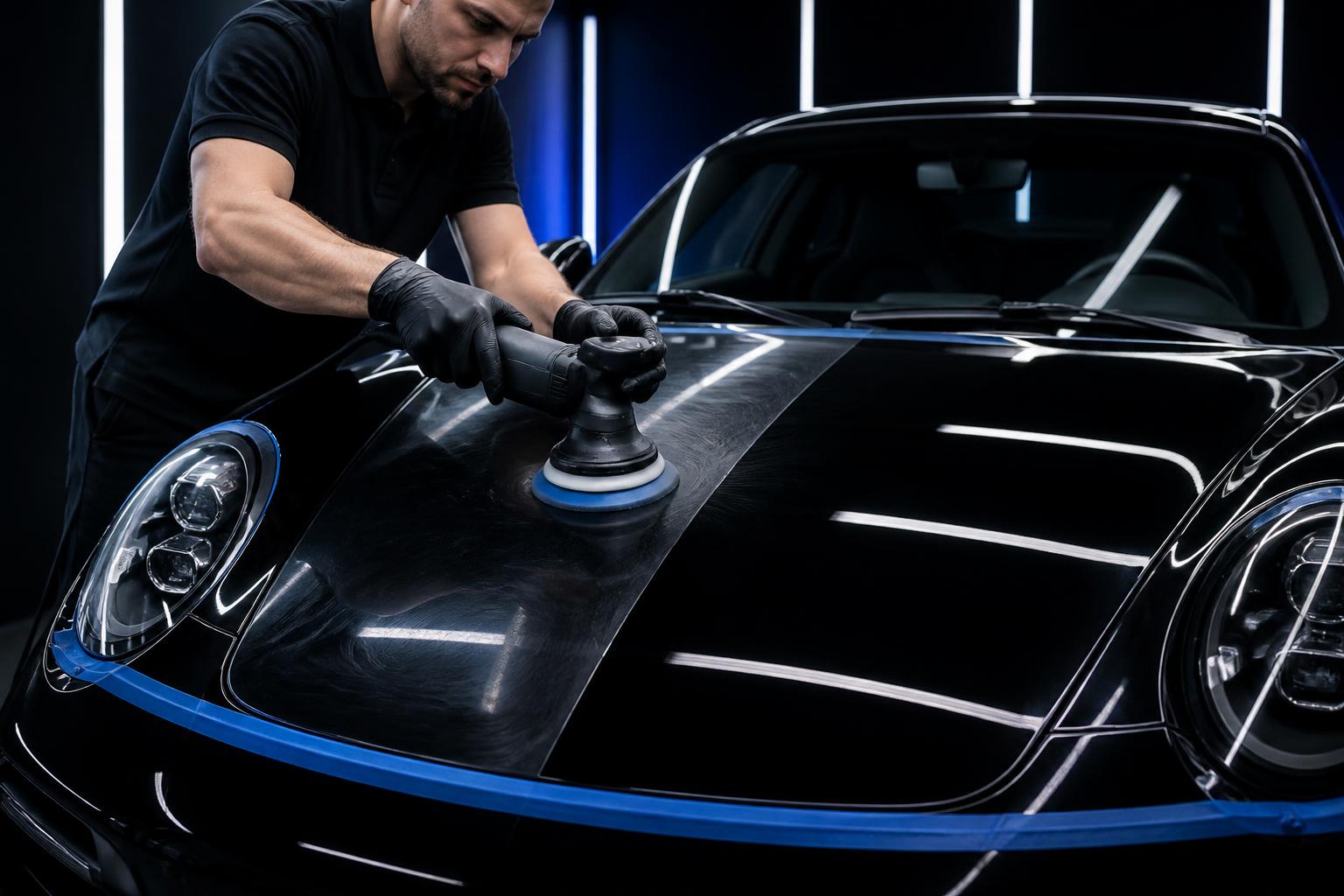 Multi-Stage Paint Correction performed on a luxury vehicle