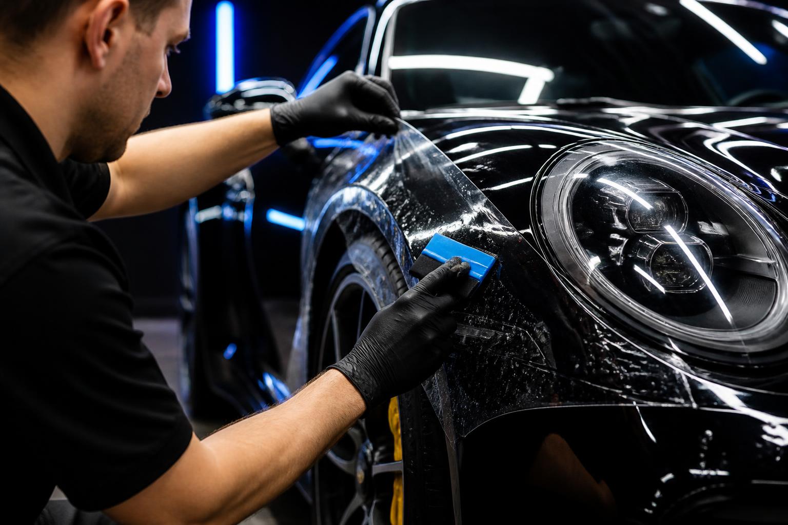Paint Protection Film performed on a luxury vehicle
